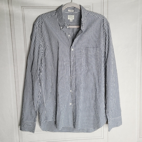 J. Crew Classic Cotton Gingham Button Down Shirt - Picture 1 of 5
